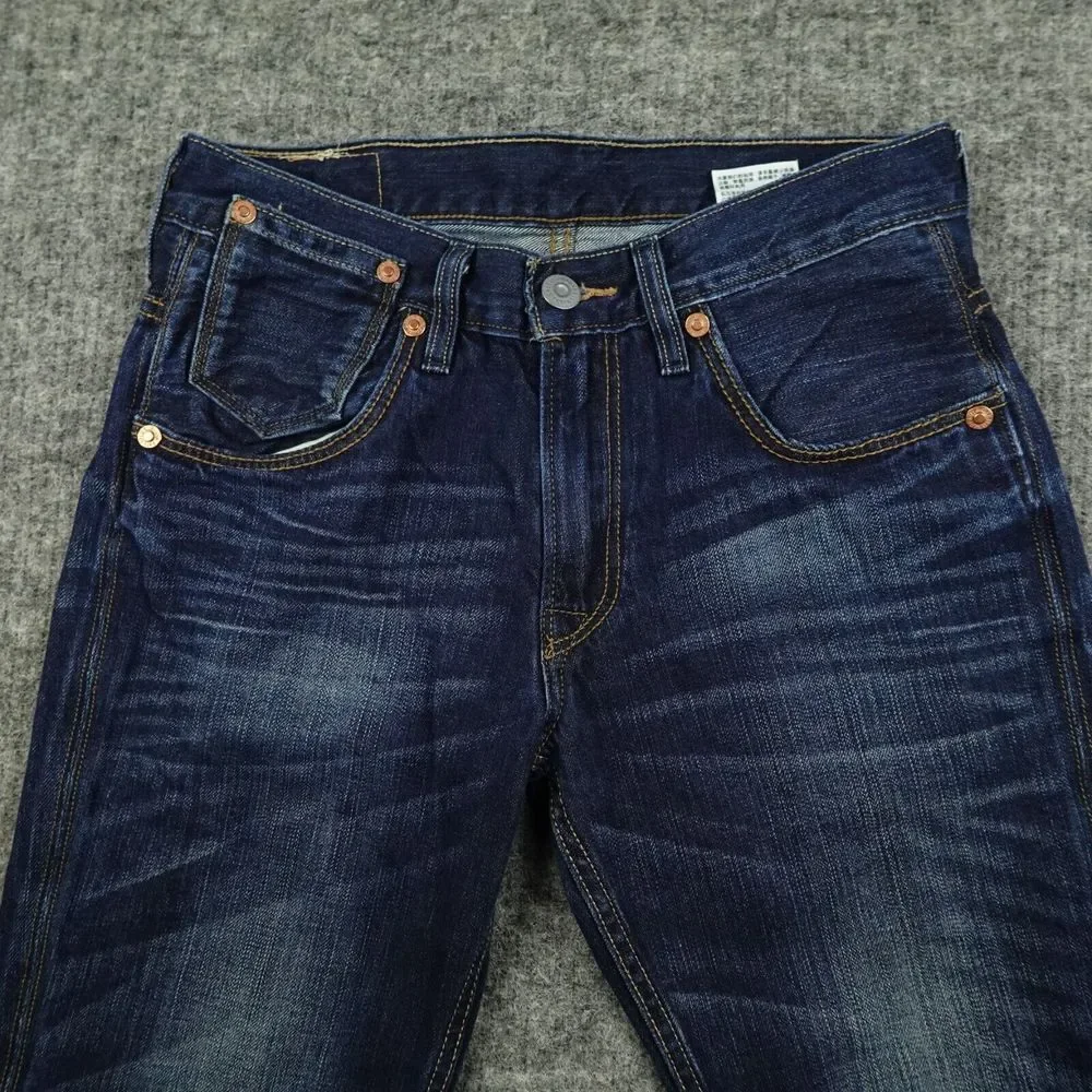 Levis 511 Jeans Mens 30X32 Blue Denim Special‎ Edition 1873 Beige Label Cotton